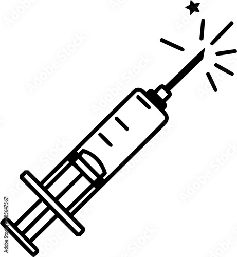 syringe icon vector illustration