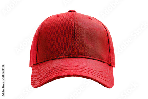 Red baseball cap, front view (2)