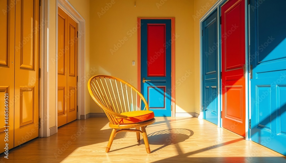 Fototapeta premium two chairs and table