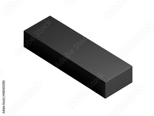 Dark gray rectangular prism, solid form