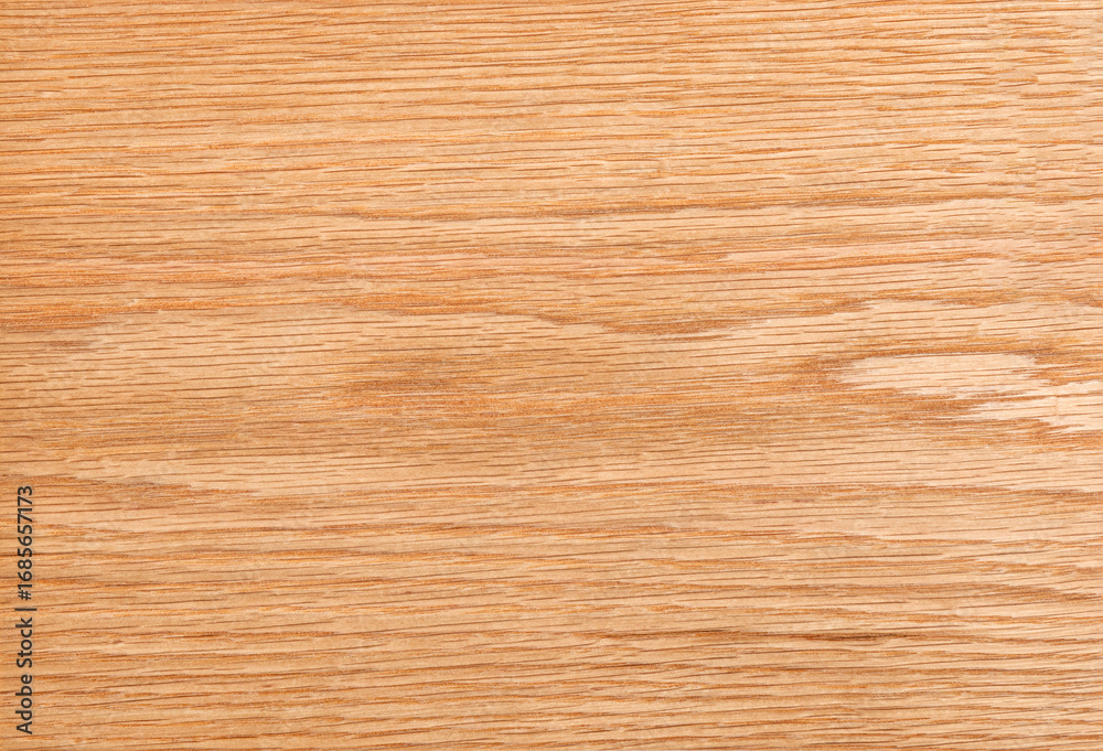 Fototapeta premium High resolution top view photo of natural oak wood veneer texture background grain texture, perfect for use as wallpaper, or design element.