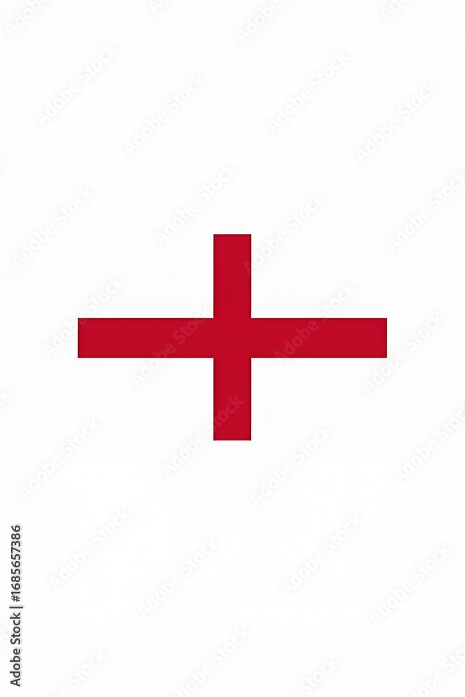 Obraz premium St. George's Cross on White Background
