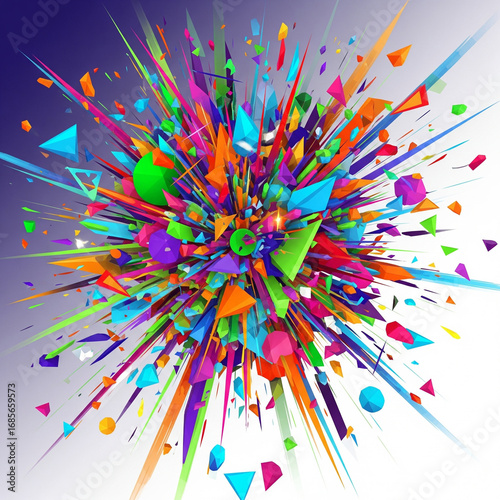 abstract background with colorful stars