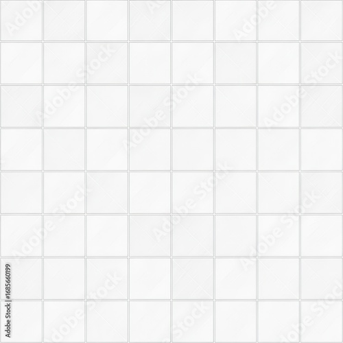 Simple Abstract White Ceramic Square Tile Seamless Wall Pattern Background