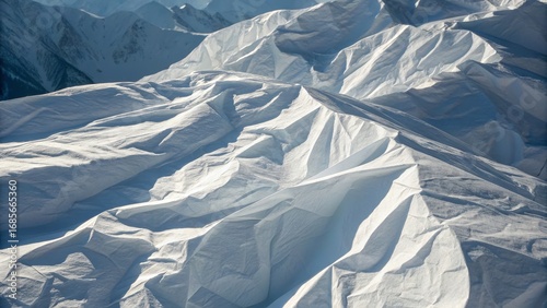Abstract Snowscape Textured...