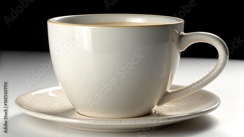 Creamy Coffee Mug on Saucer...
