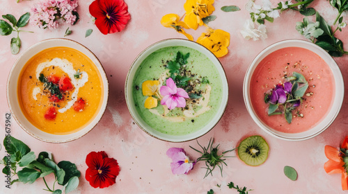 Cold soups (like gazpacho) Nourishing and heat-free meals