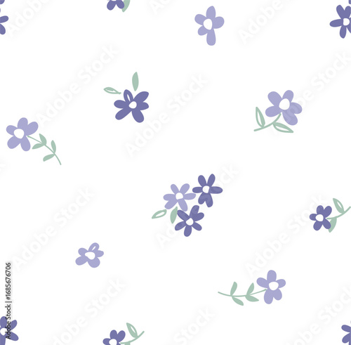 Classic Popular Flower Seamless pattern background - For easy making seamless pattern use it for filling any contours