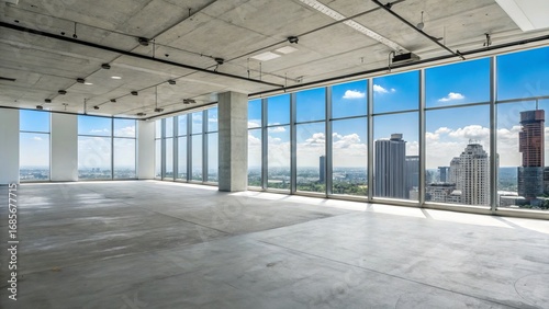 Panoramic City View Office ...