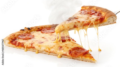 Pepperoni Pizza Slice Melte...
