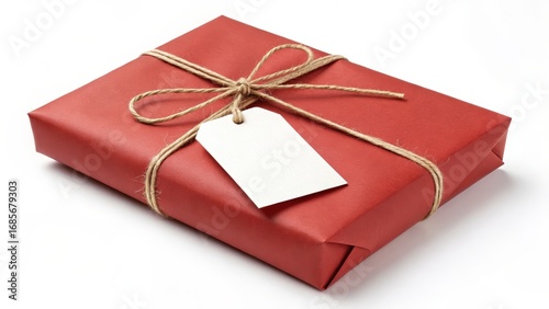 Red Gift Box with Jute Twin...