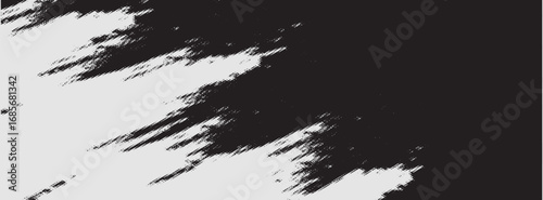 Glitch distorted grunge layer . Noise destroyed texture . Trendy defect error shapes . Overlay grunge texture . Distressed effect .Vector shapes with a halftone dots screen print texture