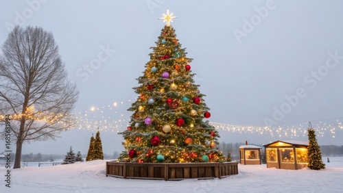 Snowy Winter Night Christma...