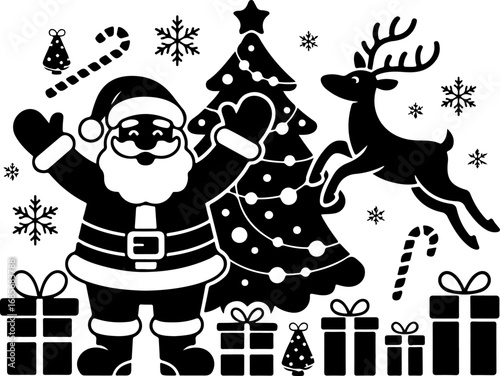 Merry Icons: A Classic Christmas Collection" Vector Element Bundle