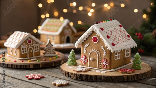 Three Gingerbread Houses Fe...