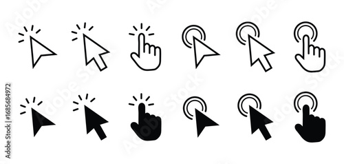 Cursor and Pointer Icon Set