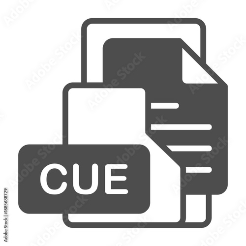 CUE Format Vector Icon