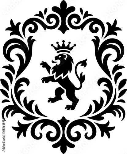 Heraldic Shields: Classic Emblems & Crests Collection" Vector bundle