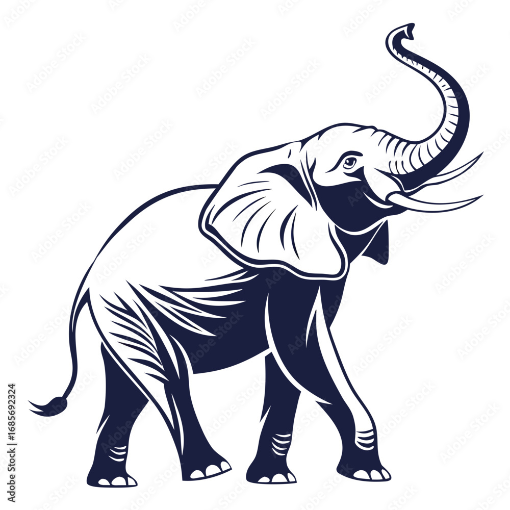 Obraz premium elephant vector illustration