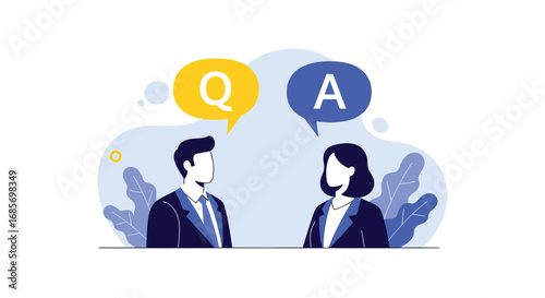 Engaging in a professional question and answer session for information exchange