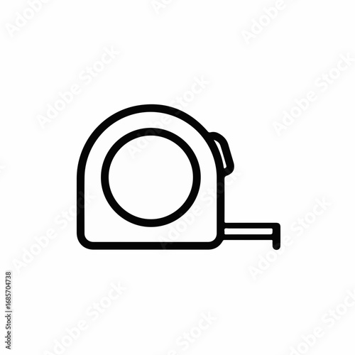 Essential measuring tape icon for construction, DIY, and renovation projects, symbolizing accuracy and precision in every task.