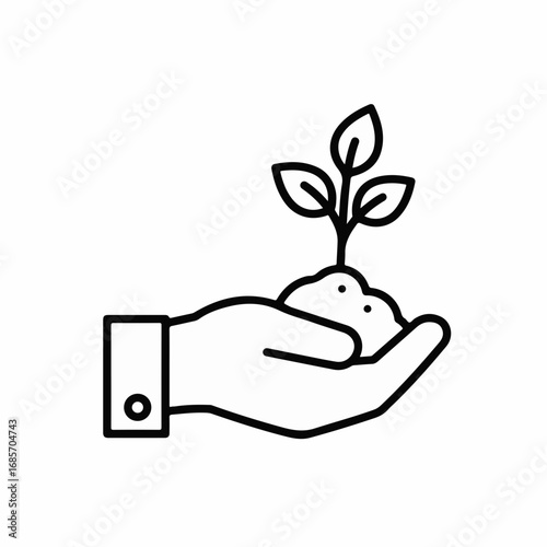 Nurturing new growth and opportunity, a hand gently cradles a sprouting plant symbolizing investment and future success
