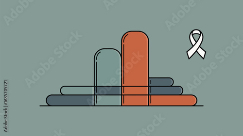 Awareness ribbon support hope charity cause cancer health medical ribbon symbol