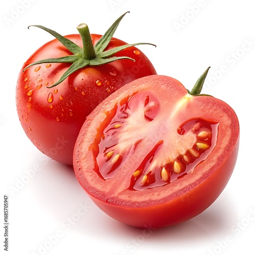 Wallpaper Mural tomato isolated on white Torontodigital.ca