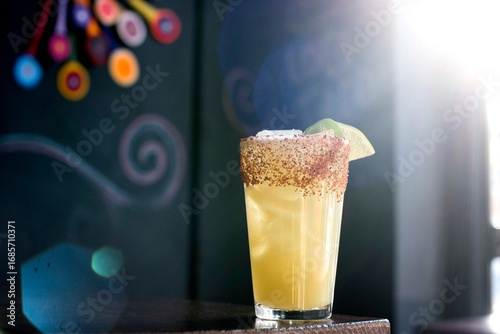 Margarita on the rocks with salt