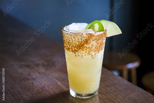 Margarita on the rocks with salt