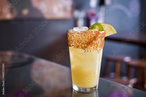 Margarita on the rocks with salt