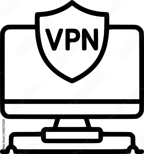 VPN Icon – Secure Internet Access and Privacy Protection