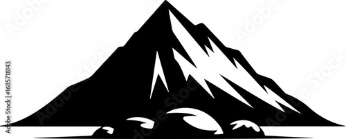 Majestic Mountain Rocks in Striking s, Forest, Pine Trees, Landscape,   Vector Bundle