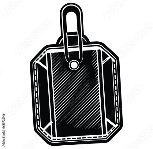 Vector illustration of a suitcase and luggage for sale icon