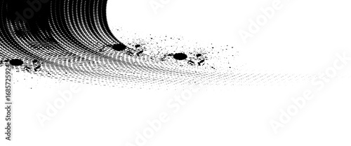 Tire treker background for rally, drift, motocross, offroad and other automotive and motorbike sports. Tire marks are black on a white background. vector