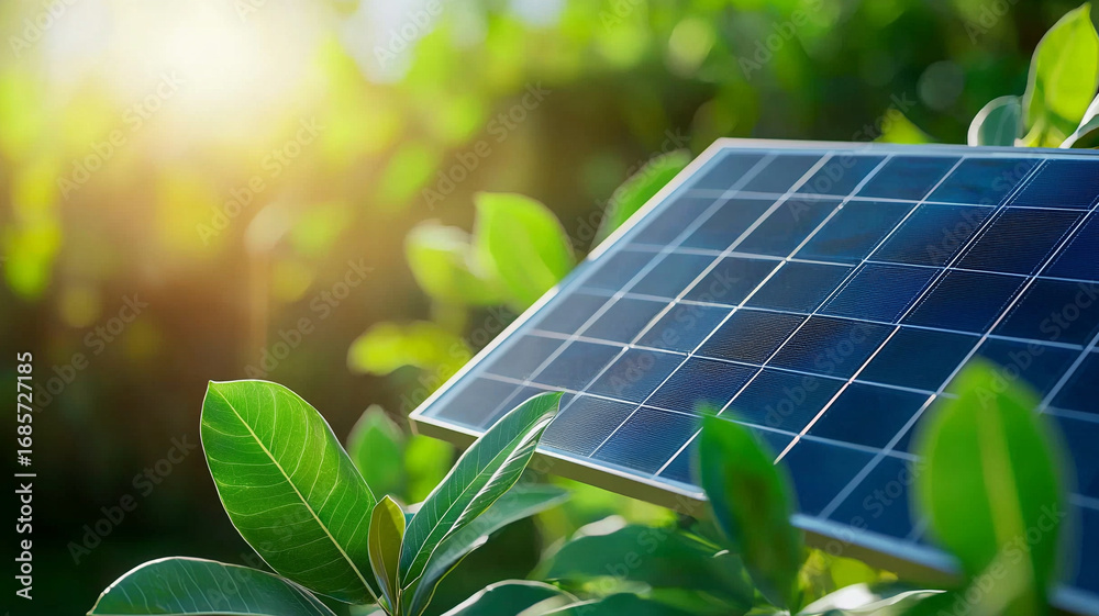 Fototapeta premium Sustainable Solar Energy A Green Technology Solution for a Brighter Future