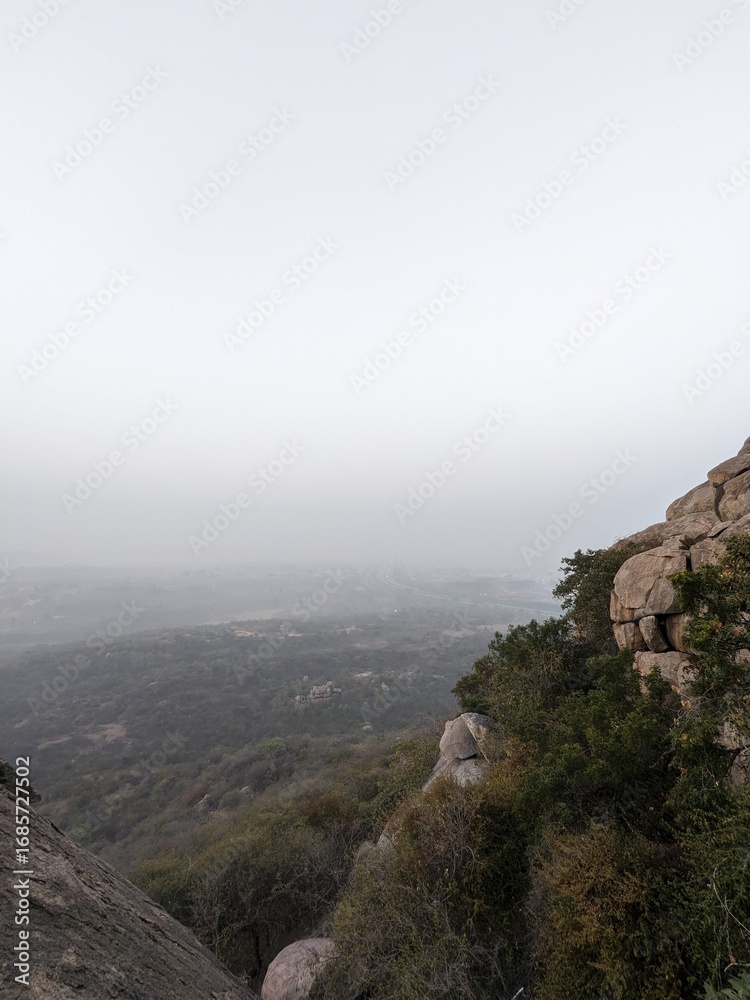 Naklejka premium view from the cliff