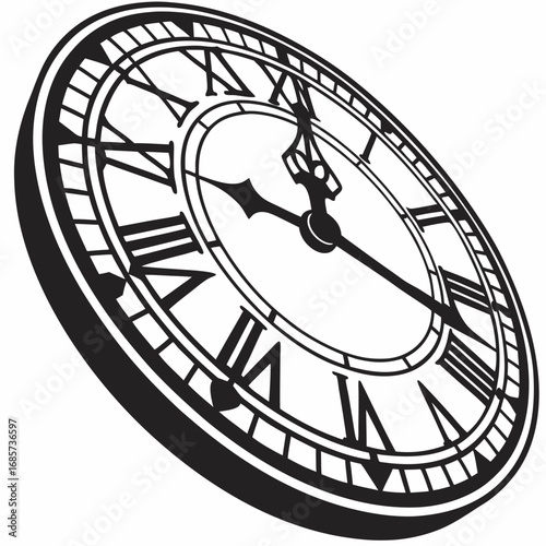 vintage clock face