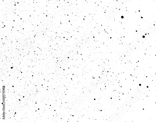 Abstract black speckles on white background