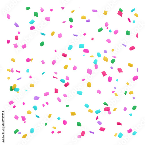 Colorful Random Confetti Background for Celebrations and Events