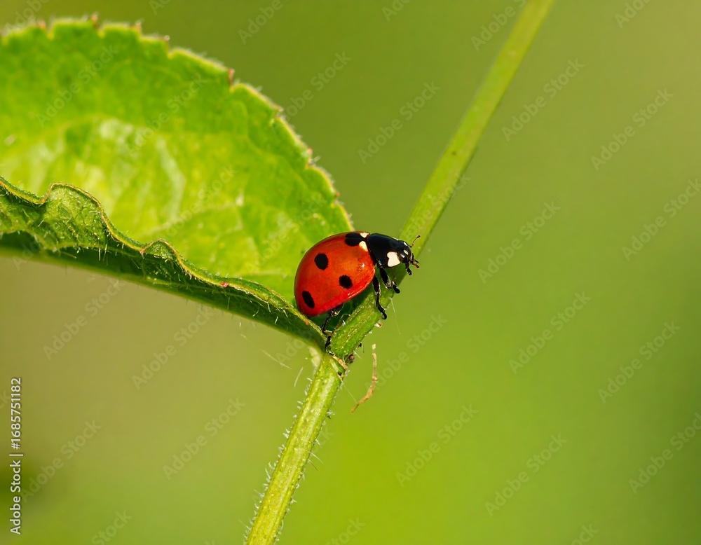Fototapeta premium Ladybug on a leaf