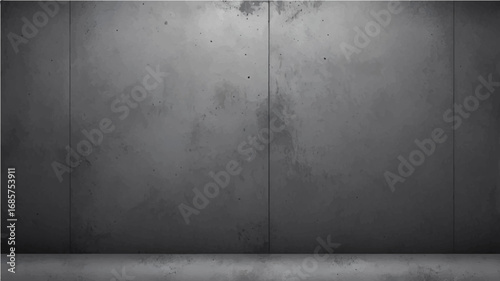 Grunge metal and concrete wall background with dark vintage texture