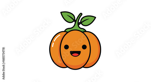 Cute cartoon pumpkin illustration