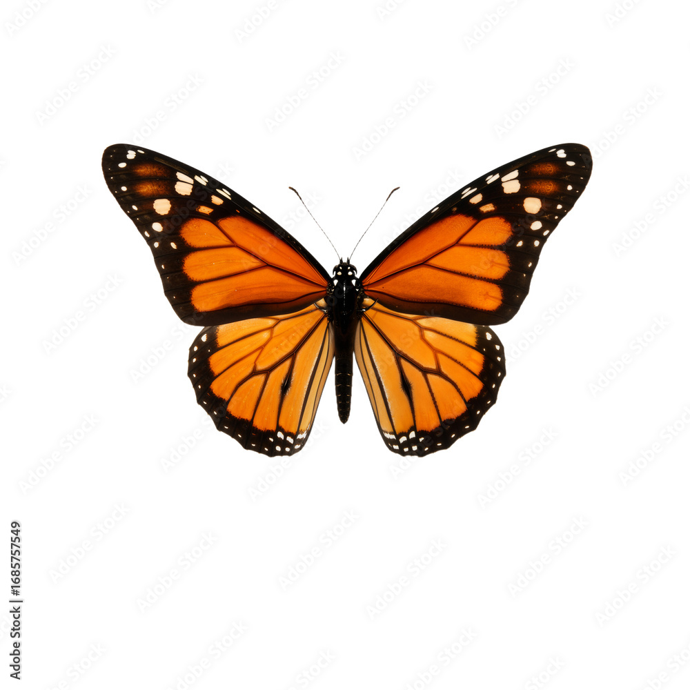 Fototapeta premium Monarch Butterfly: A Symbol of Transformation, Resilience, and the Fragile Beauty of Nature’s Grace