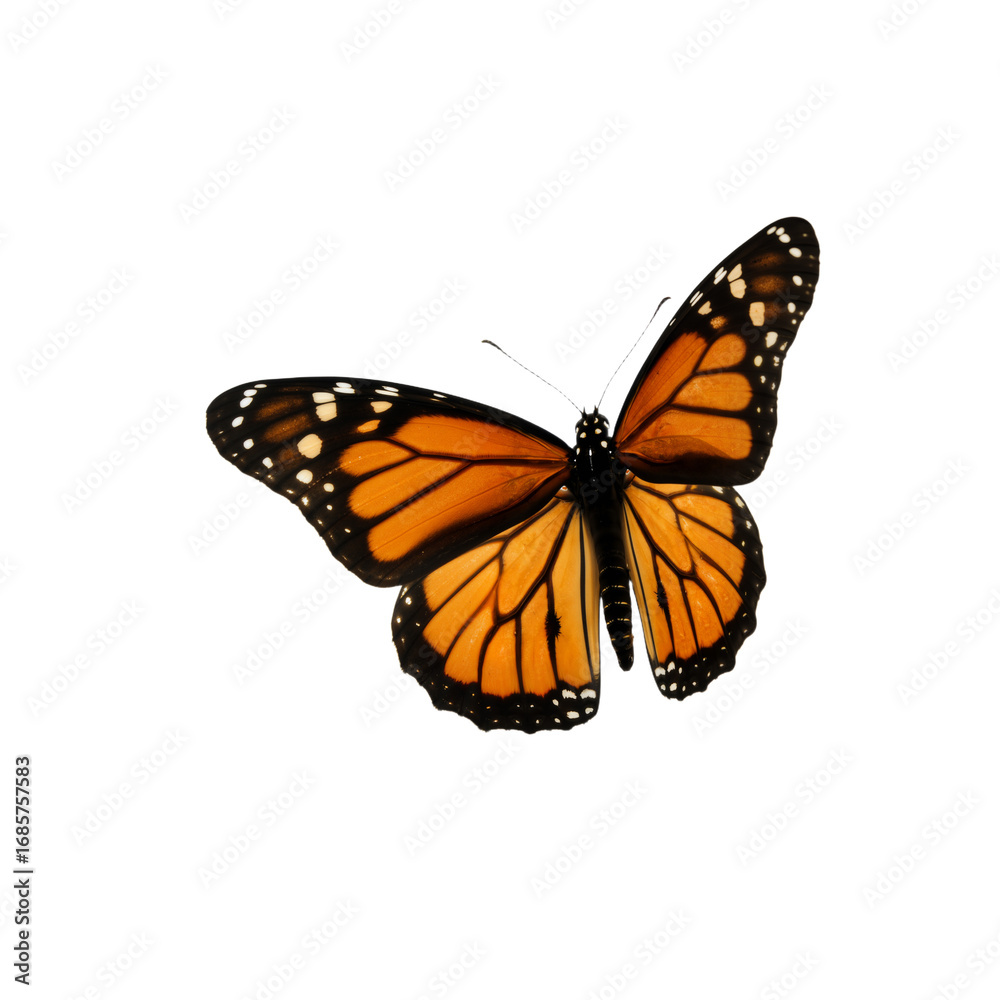 Fototapeta premium Monarch Butterfly: A Symbol of Transformation, Resilience, and the Fragile Beauty of Nature’s Grace