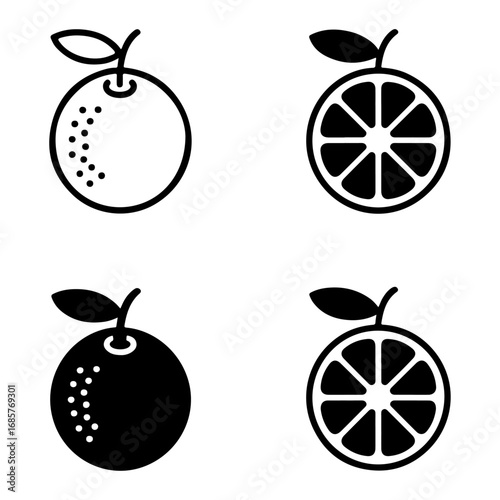 ORANGE FRUIT ICON