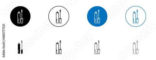 Mascara icons set. vector illustration
