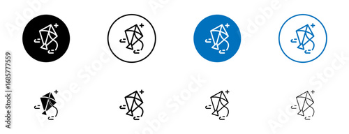 Makar sankranti icons set. vector illustration