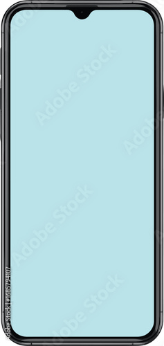 smartphone mockup, mobile phone blank screen, digital device template, modern touchscreen, isolated phone illustration, technology design, user interface concept