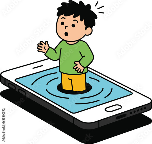 Digital Immersion Illustration